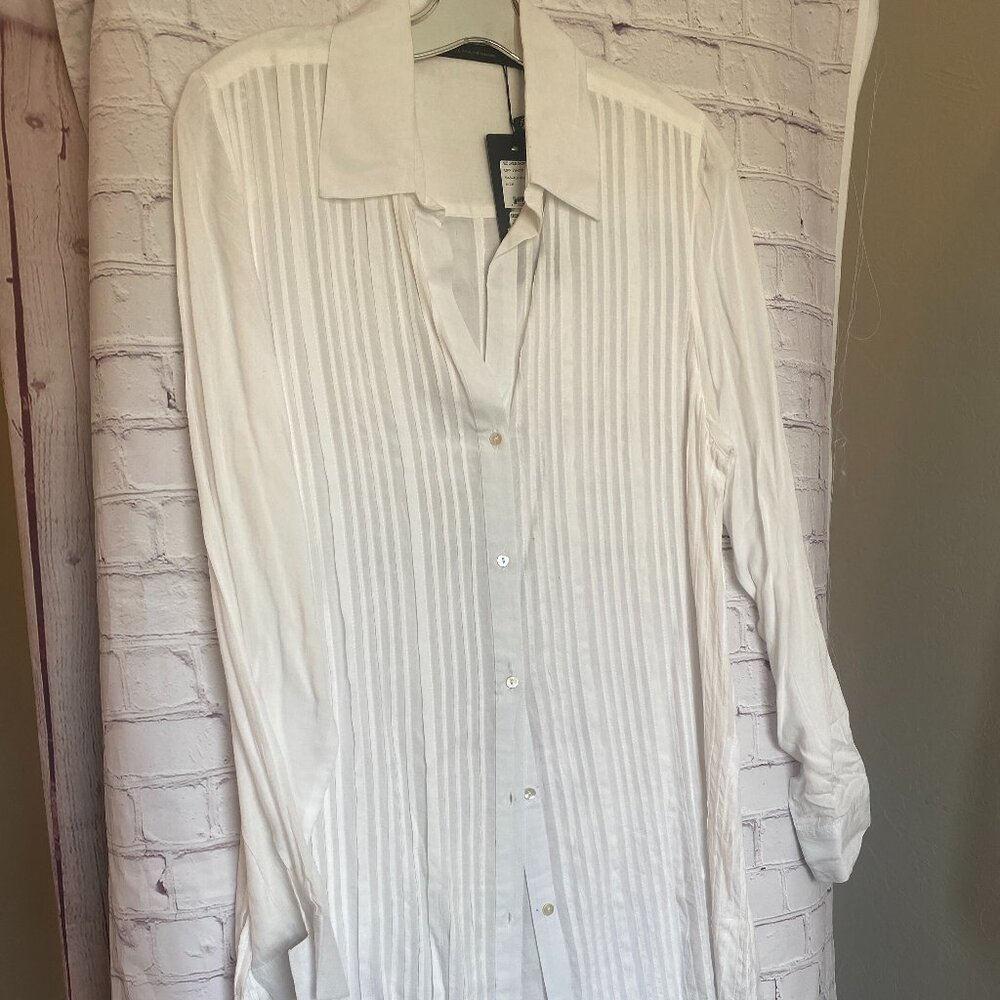 Elegant White Swim Coverup